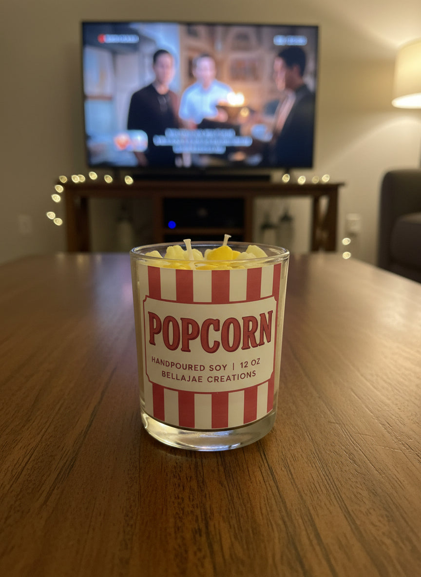 Popcorn Candle – Handpoured Soy | 12 oz