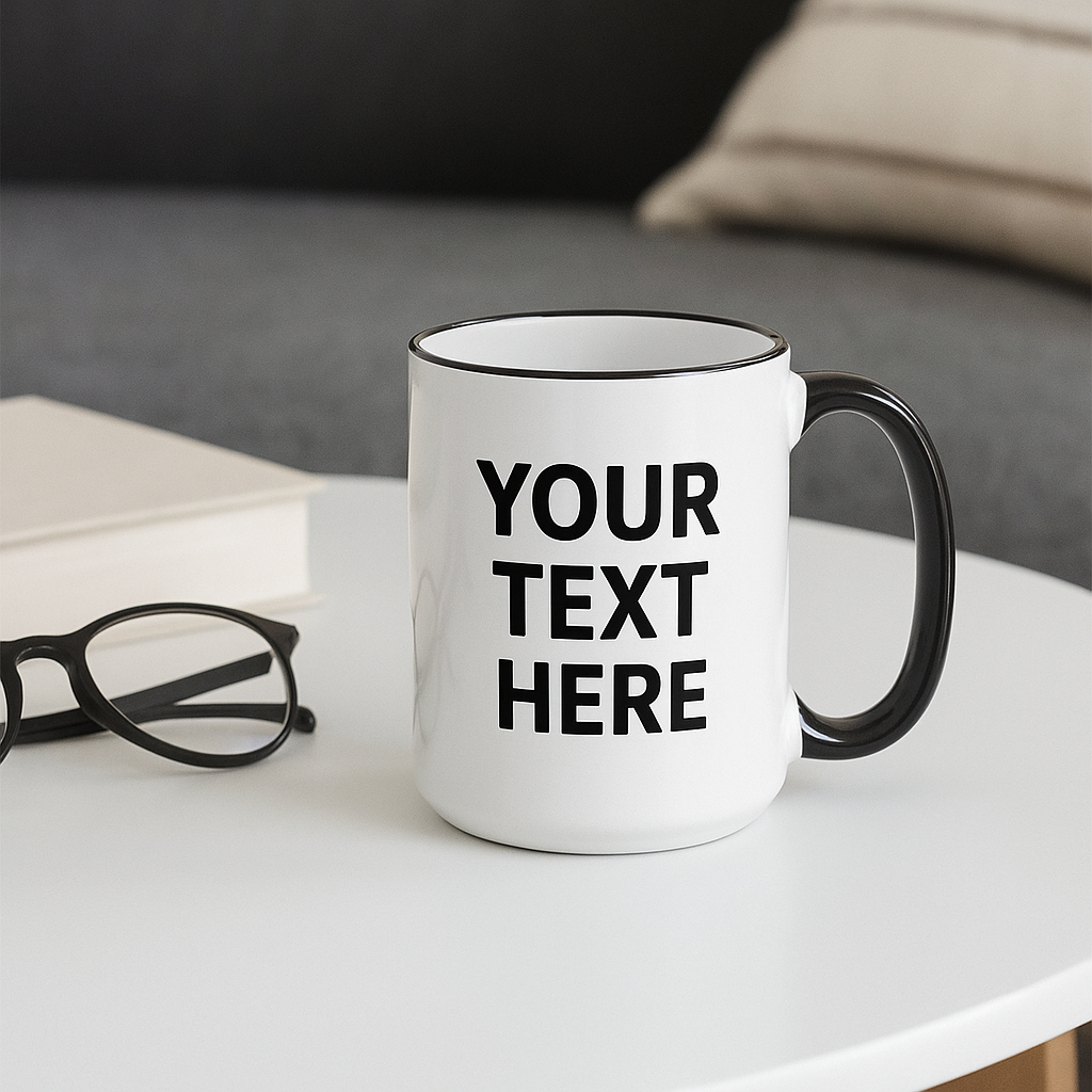 📸 Cozy Coffee Table Mug Mockup – Reading Glasses & Book Scene | High-Quality PNG Download