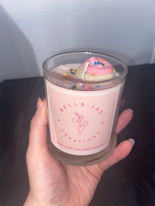 Sugar Cookie Scented 12 oz Soy Candle