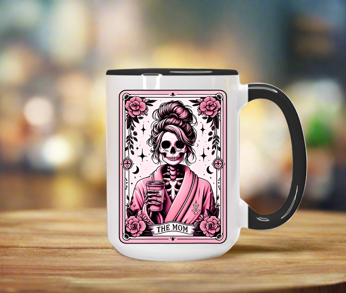 The Mom Skeleton Tarot Reading Cards Coffee Mug