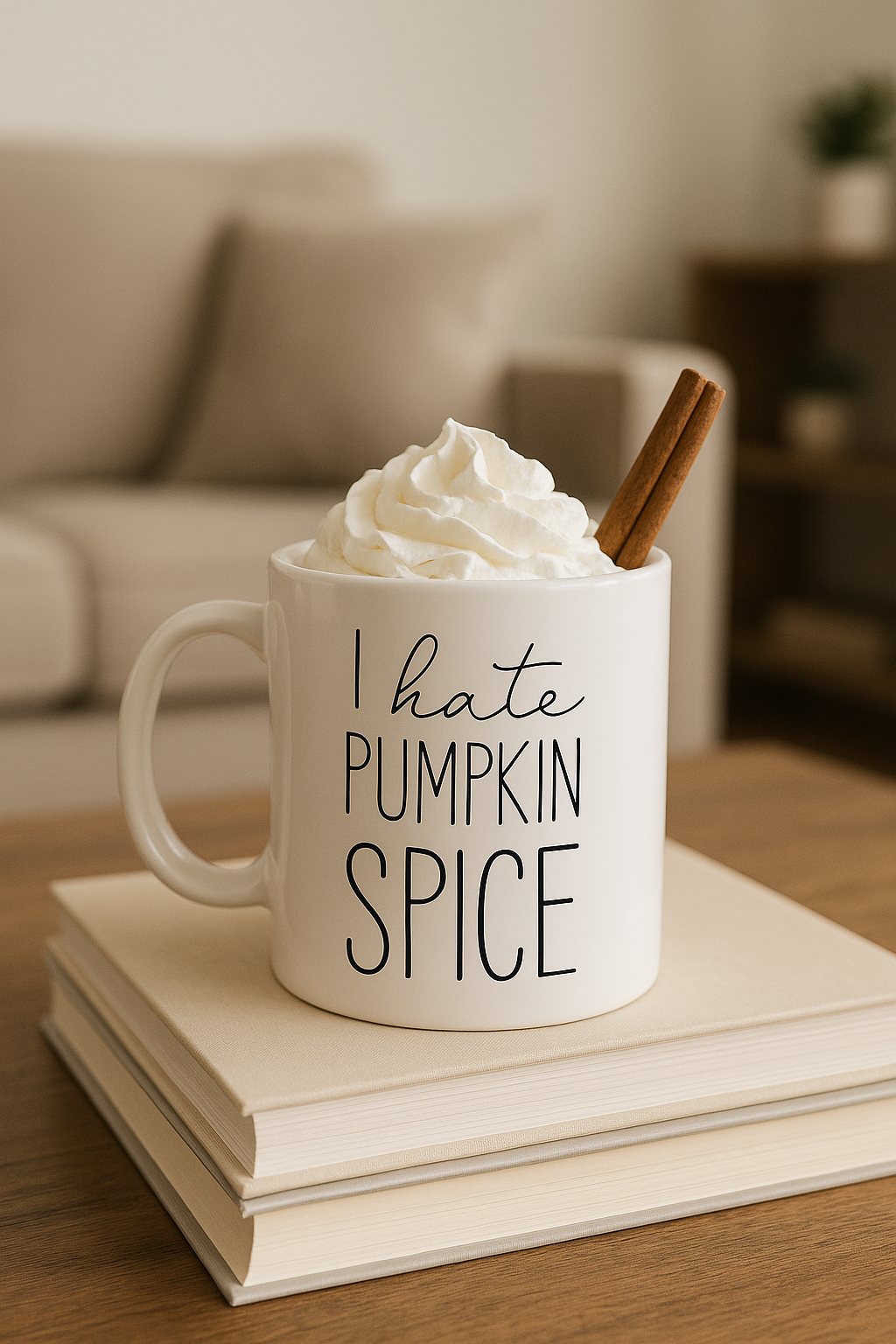 I hate pumpkin spice Funny Fall Coffee Mug ☕🍂