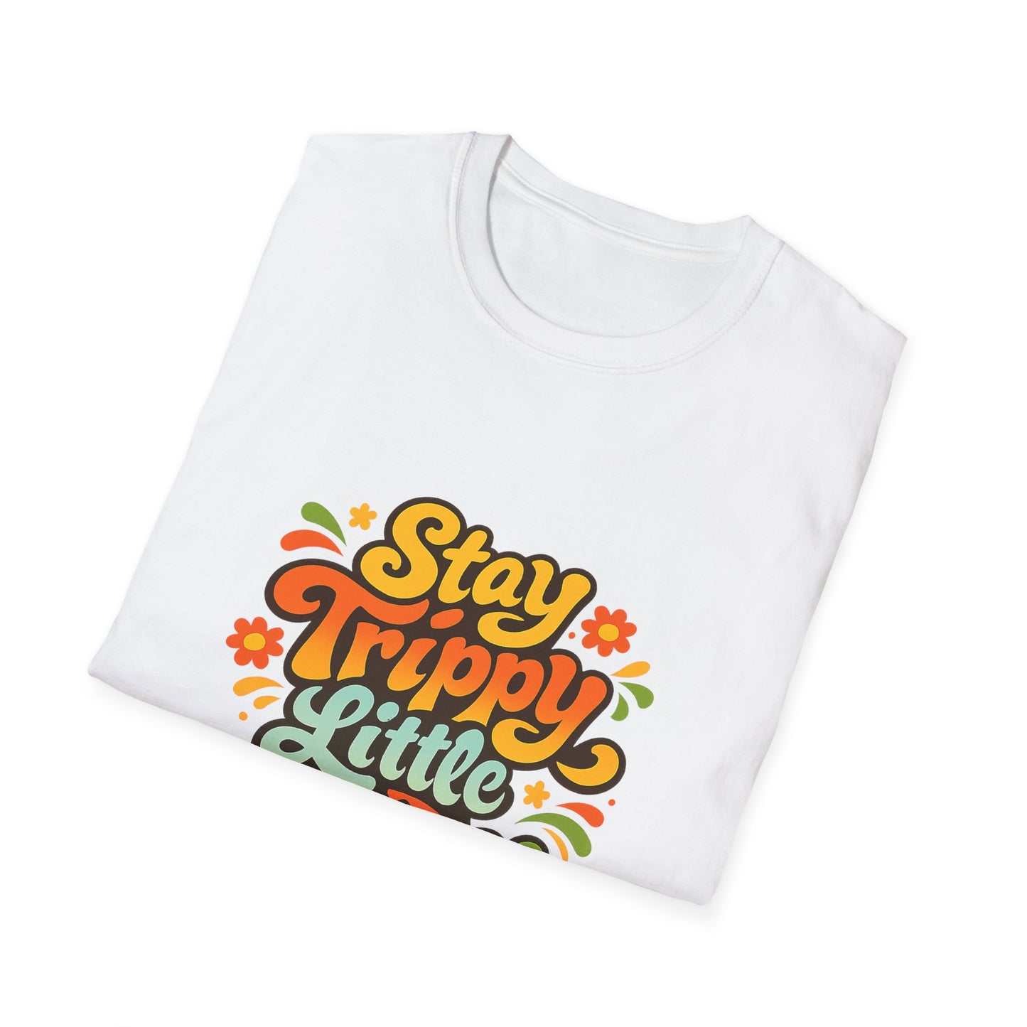 Stay Trippy Little Hippy Retro 70s T-Shirt
