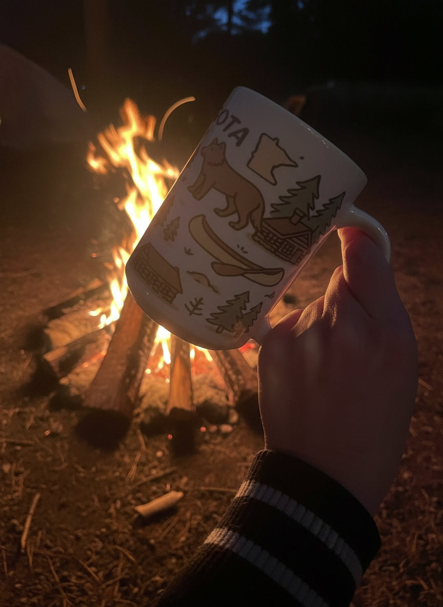 Minnesota Pastel Icon Mug – Cozy Cabin Collection
