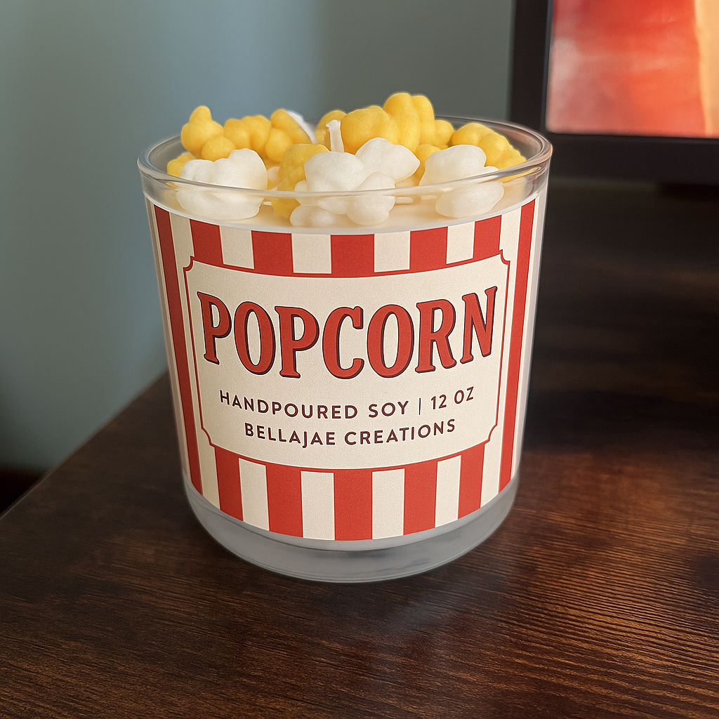 Popcorn Candle – Handpoured Soy | 12 oz