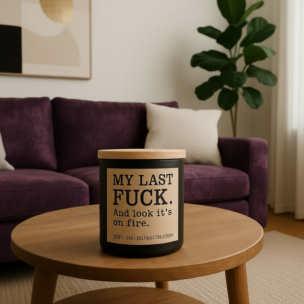 My Last Fuck and look it’s on fire Candle – Soy 12oz