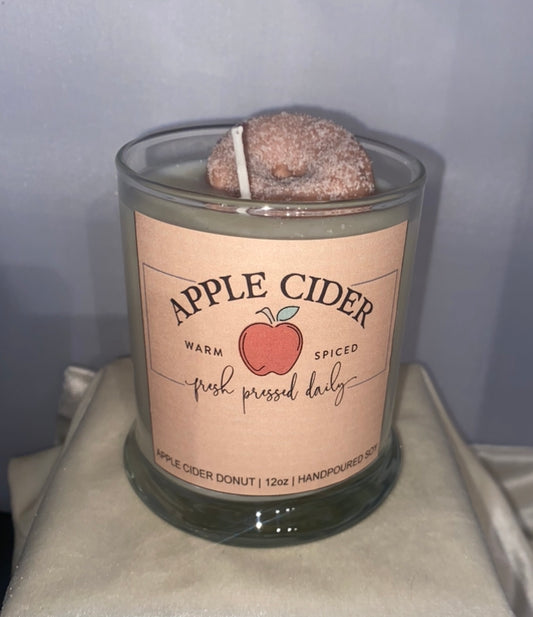 Apple Cider Donuts Scented 12 oz Soy Candle