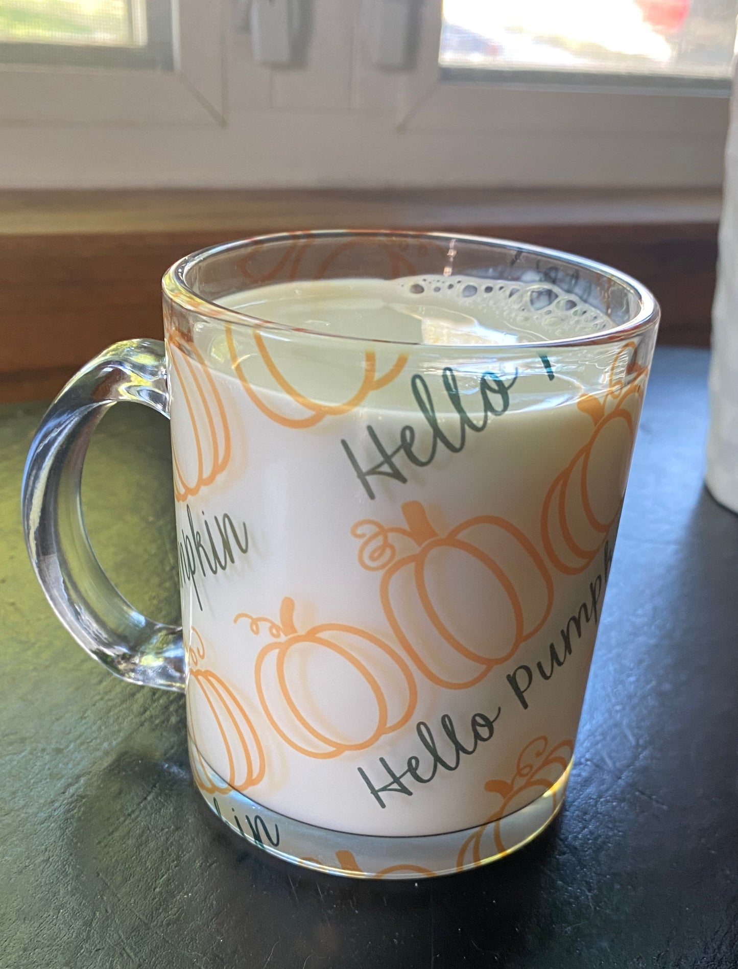 Hello Pumpkin Clear Coffee Mug