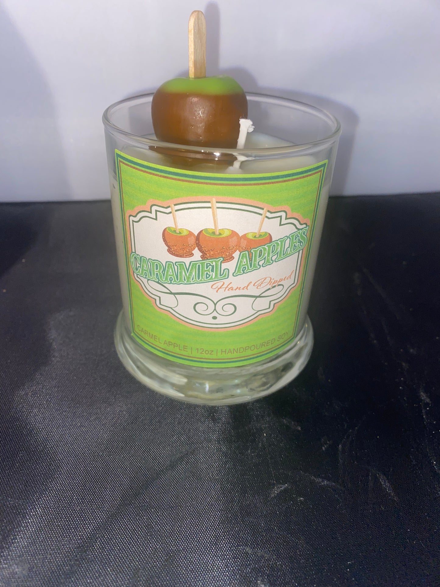Caramel Apple Scented 12 oz Soy Candle
