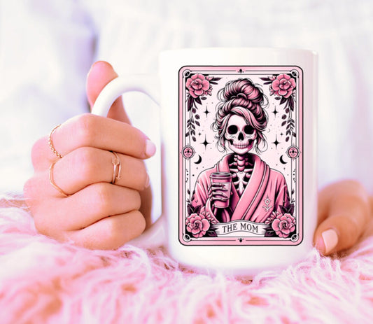 The Mom Skeleton Tarot Reading Cards Coffee Mug