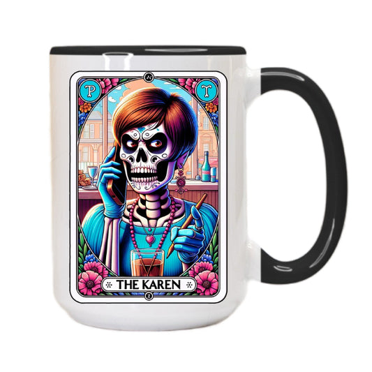The Karen Skeleton Tarot Reading Cards Coffee Mug