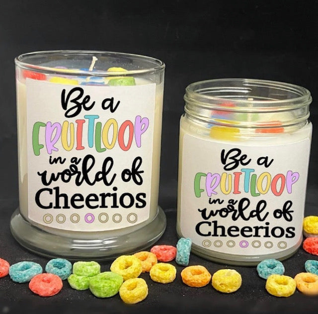 Be a Fruit Loop in a World of Cheerios Fruit Loops Soy Candle