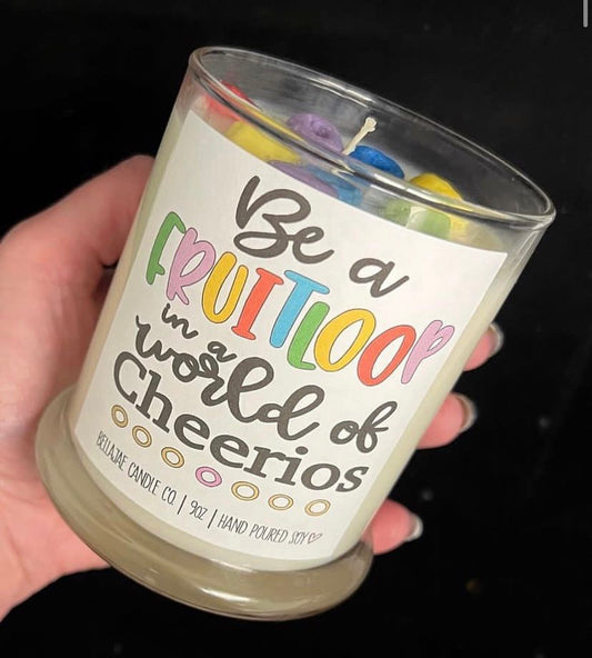 Be a Fruit Loop in a World of Cheerios Fruit Loops Soy Candle