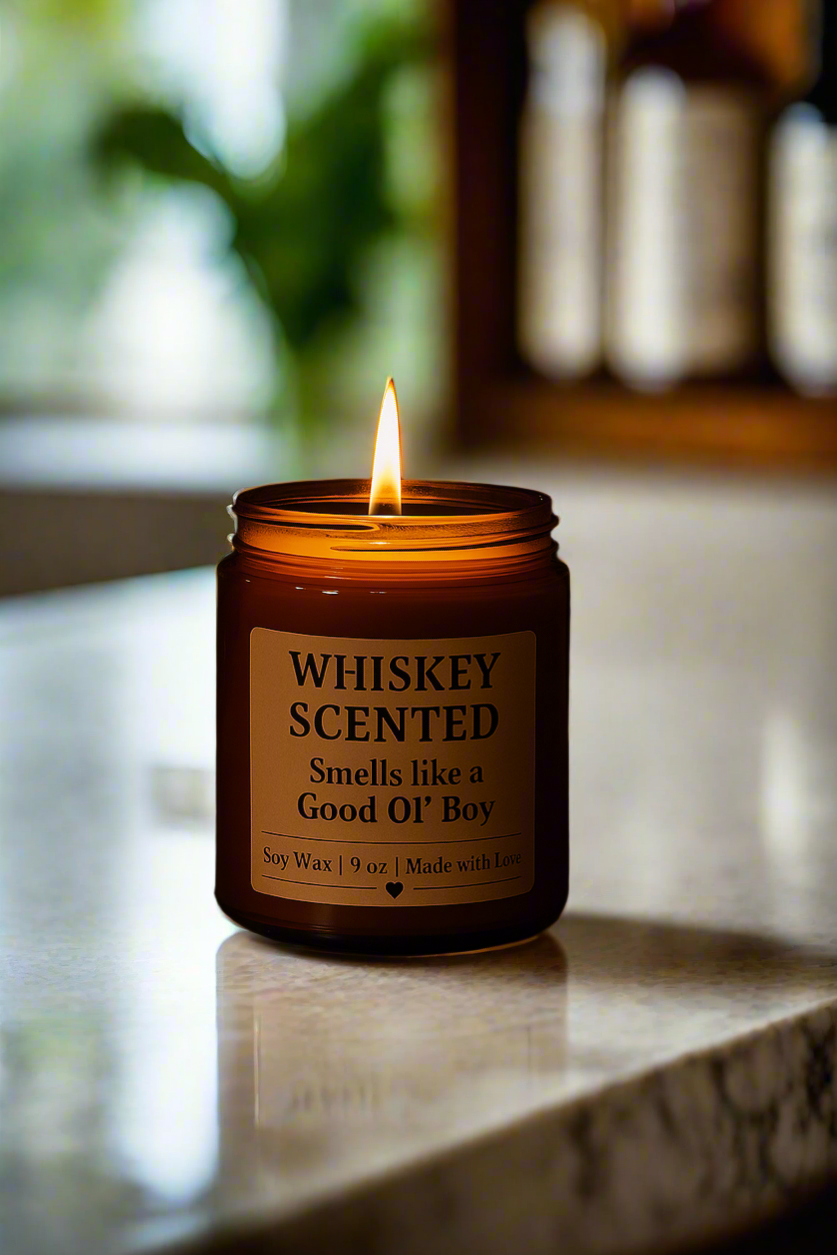 Dad Collection: Whiskey Scented 9oz Soy Candle