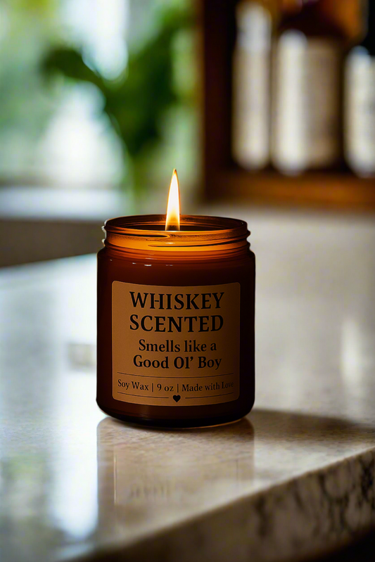 Dad Collection: Whiskey Scented 9oz Soy Candle