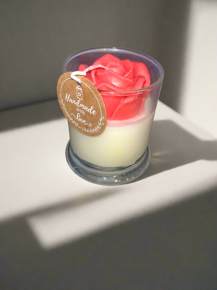 Rose Scented 12oz Soy Candle