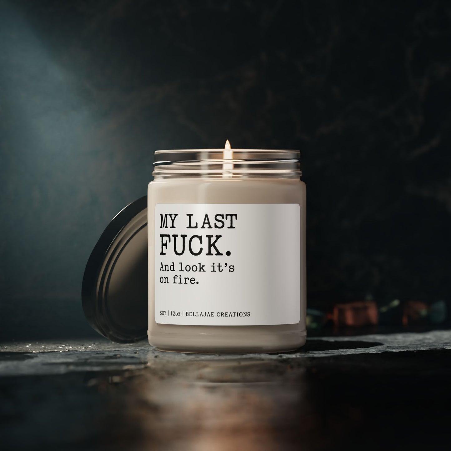 Candle — "My Last Fuck" Scented Soy Candle (9oz) — Funny Burnout Gift