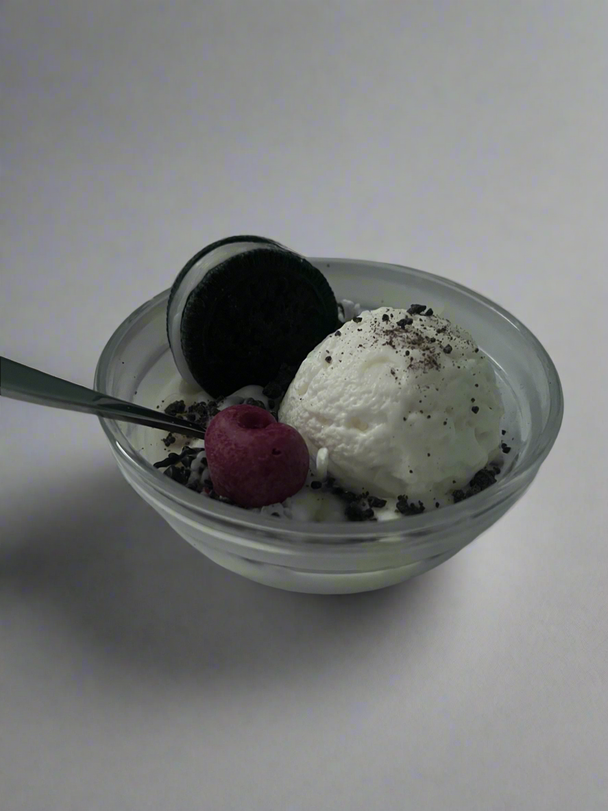 Cookies and Cream Cookie Ice Cream Bowl 8oz Scented Soy Candle