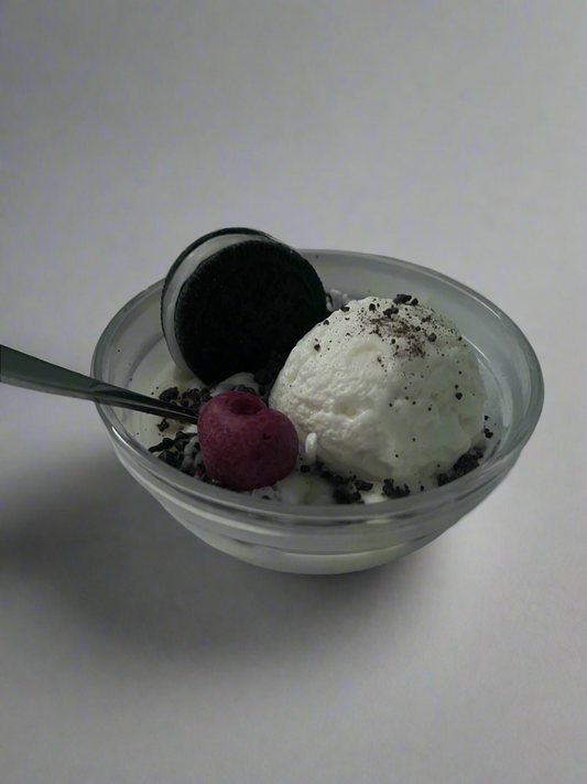 Cookies and Cream Cookie Ice Cream Bowl 8oz Scented Soy Candle