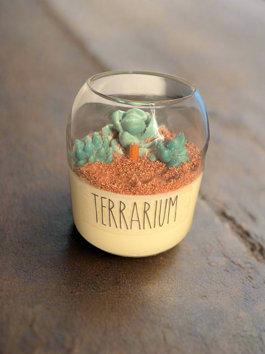 Terrarium Cactus Blossom Scented 15oz Soy Candle