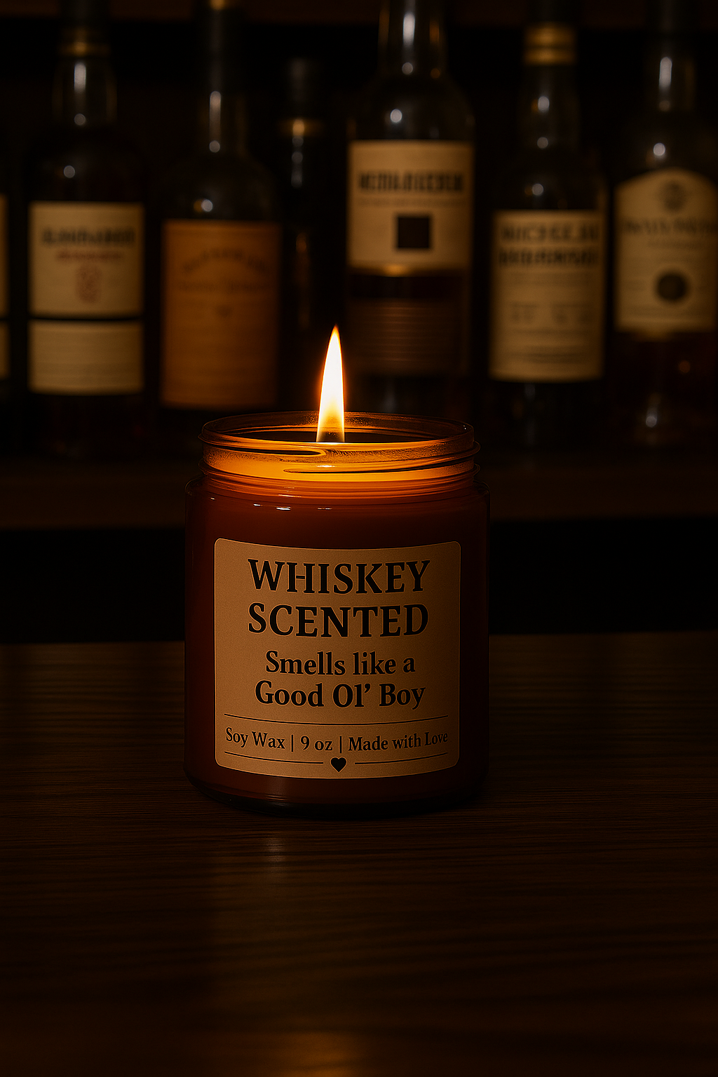 Dad Collection: Whiskey Scented 9oz Soy Candle