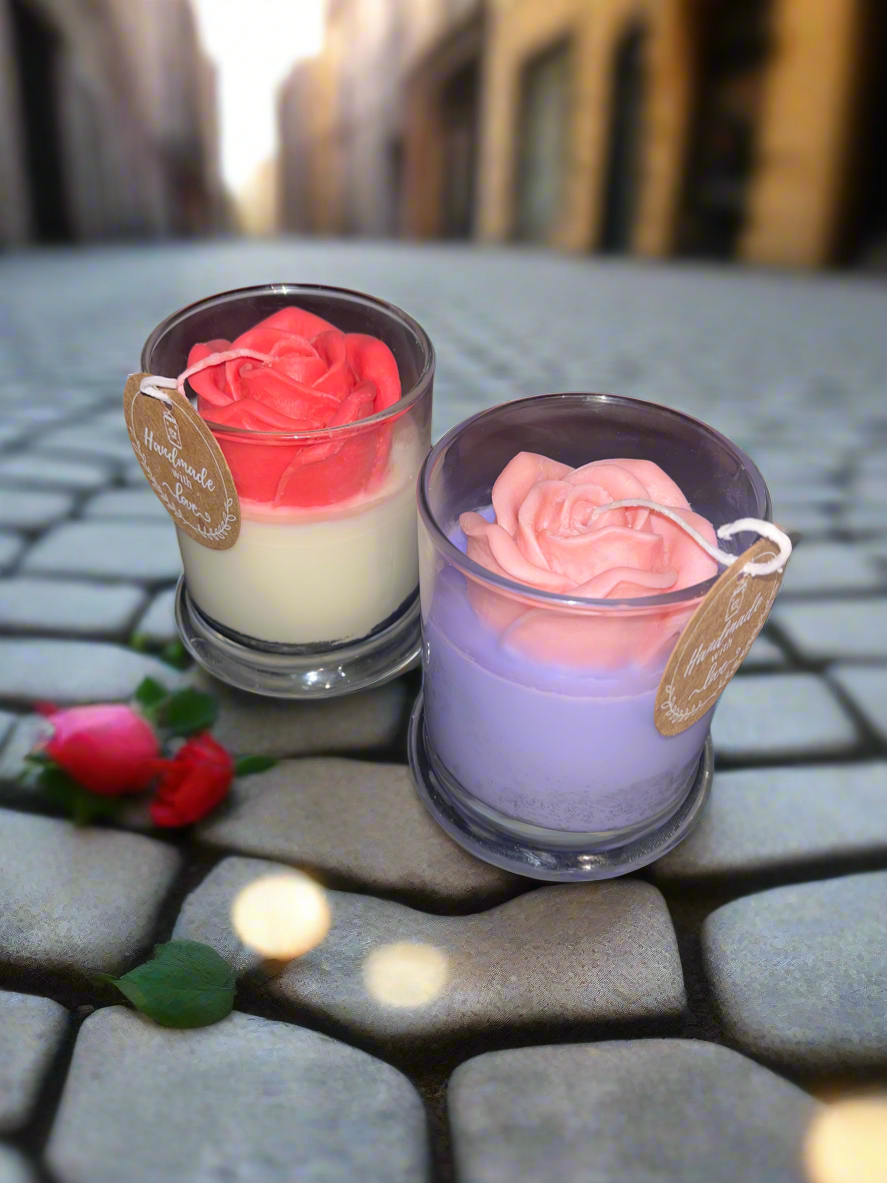 Rose Scented 12oz Soy Candle