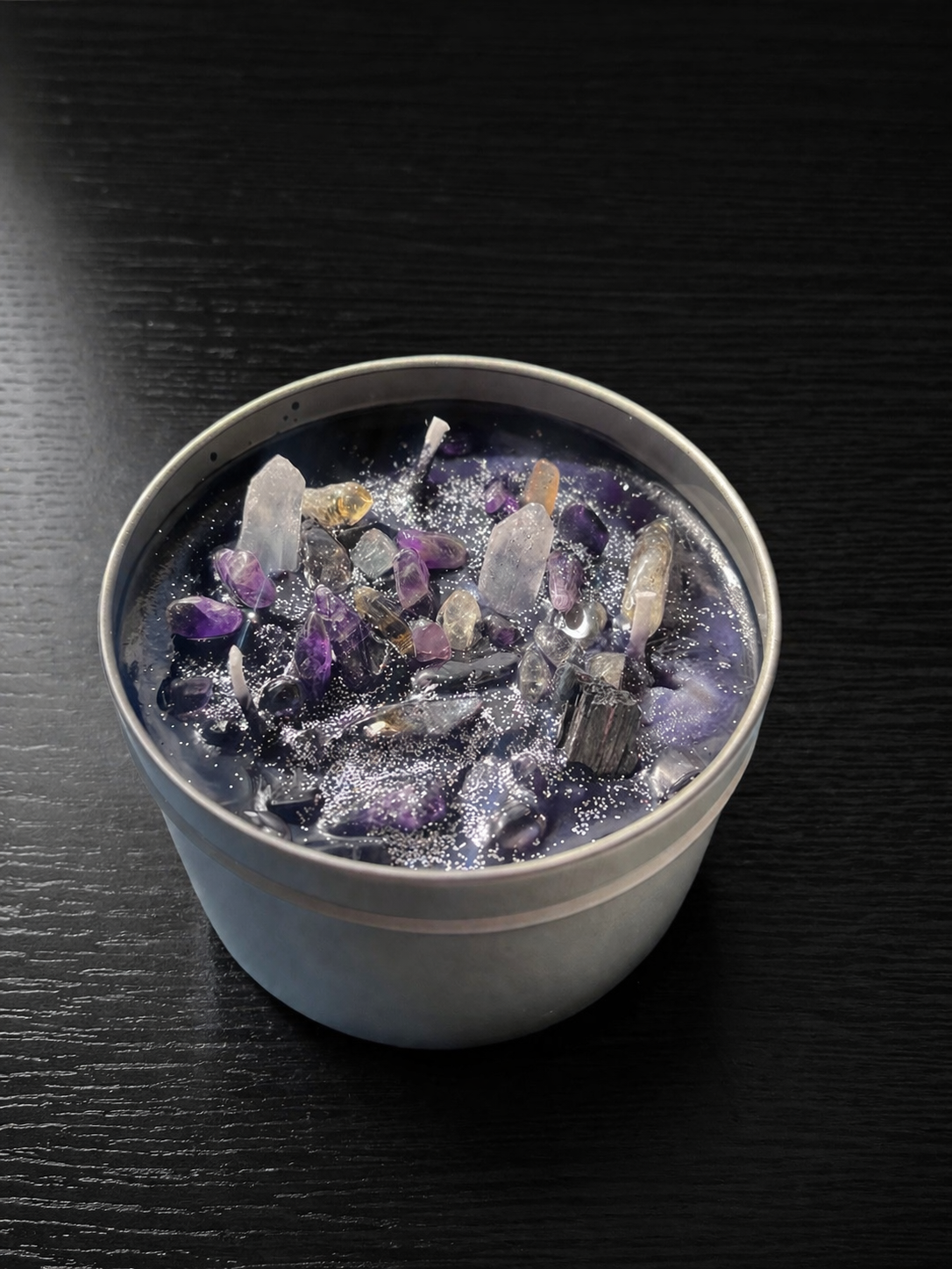 Healing Intention Spell Infused Crystal Scented 12oz Soy Candle