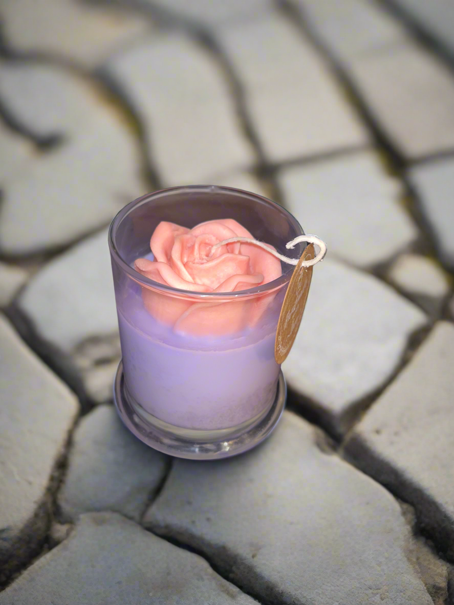Rose Scented 12oz Soy Candle