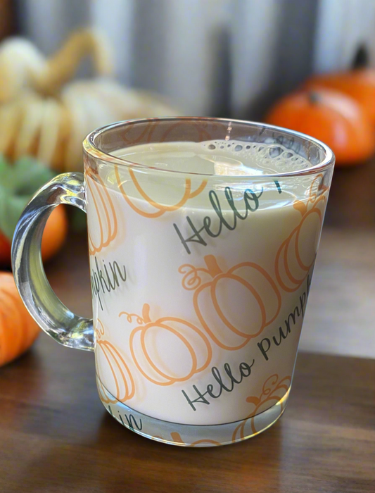 Hello Pumpkin Clear Coffee Mug