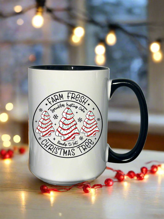 Christmas Tree Fresh Farm Cakes Coffee Mug