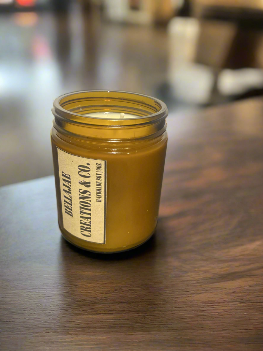 Dad Collection: Leather Scented 9oz Soy Candle