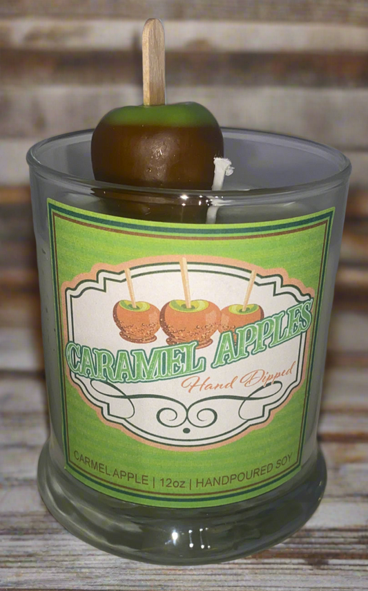 Caramel Apple Scented 12 oz Soy Candle