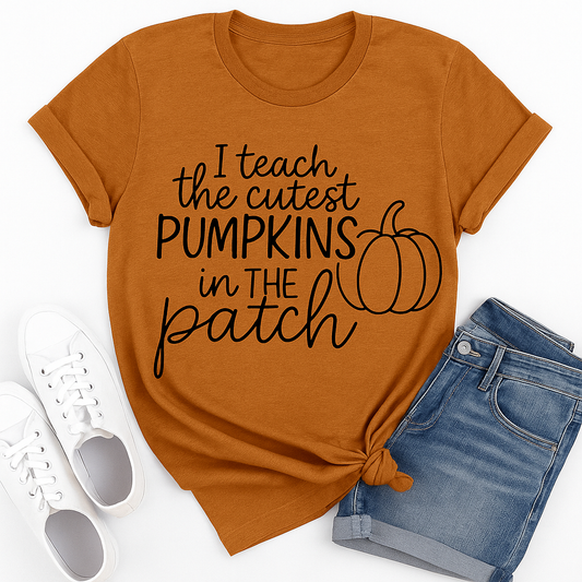 I Teach The Cutest Pumpkins in the Patch Image PNG Digital Instant Download
