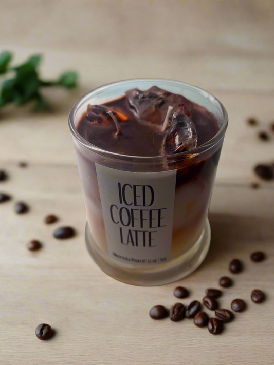 Iced Coffee Latte 12oz Coffee Scented Soy Candle