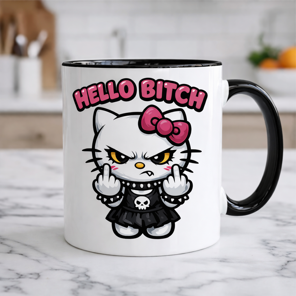 HELLO BITCH Kitty Mug
