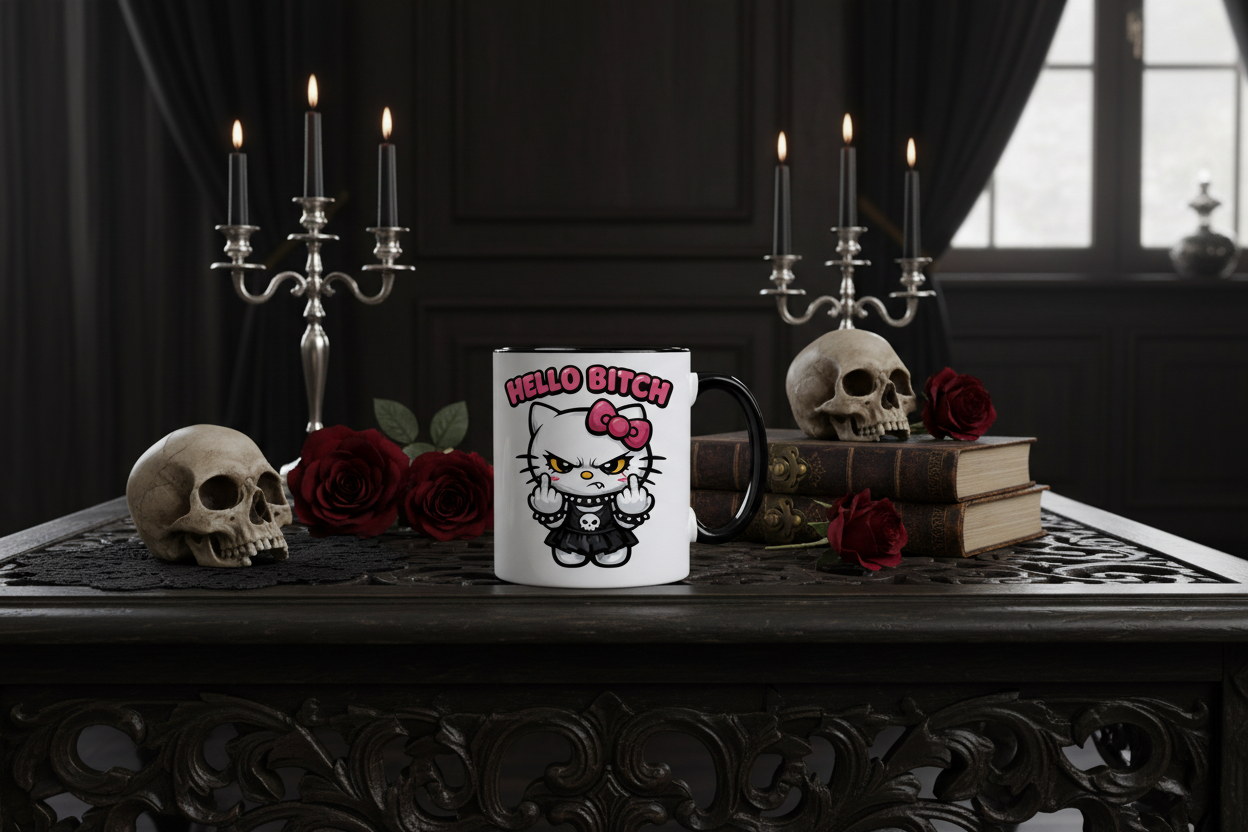 HELLO BITCH Kitty Mug