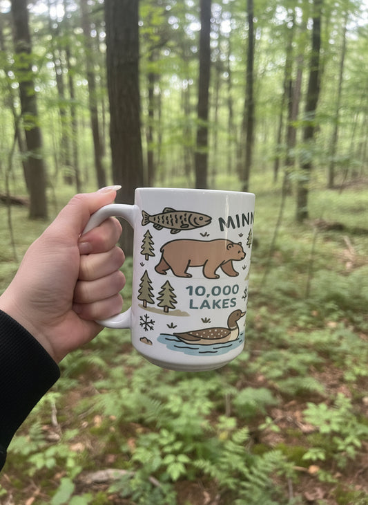 Minnesota Pastel Icon Mug – Cozy Cabin Collection
