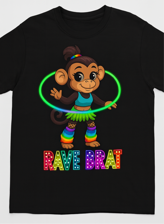 Monkey Girl Rave Brat Image PNG Digital Instant Download