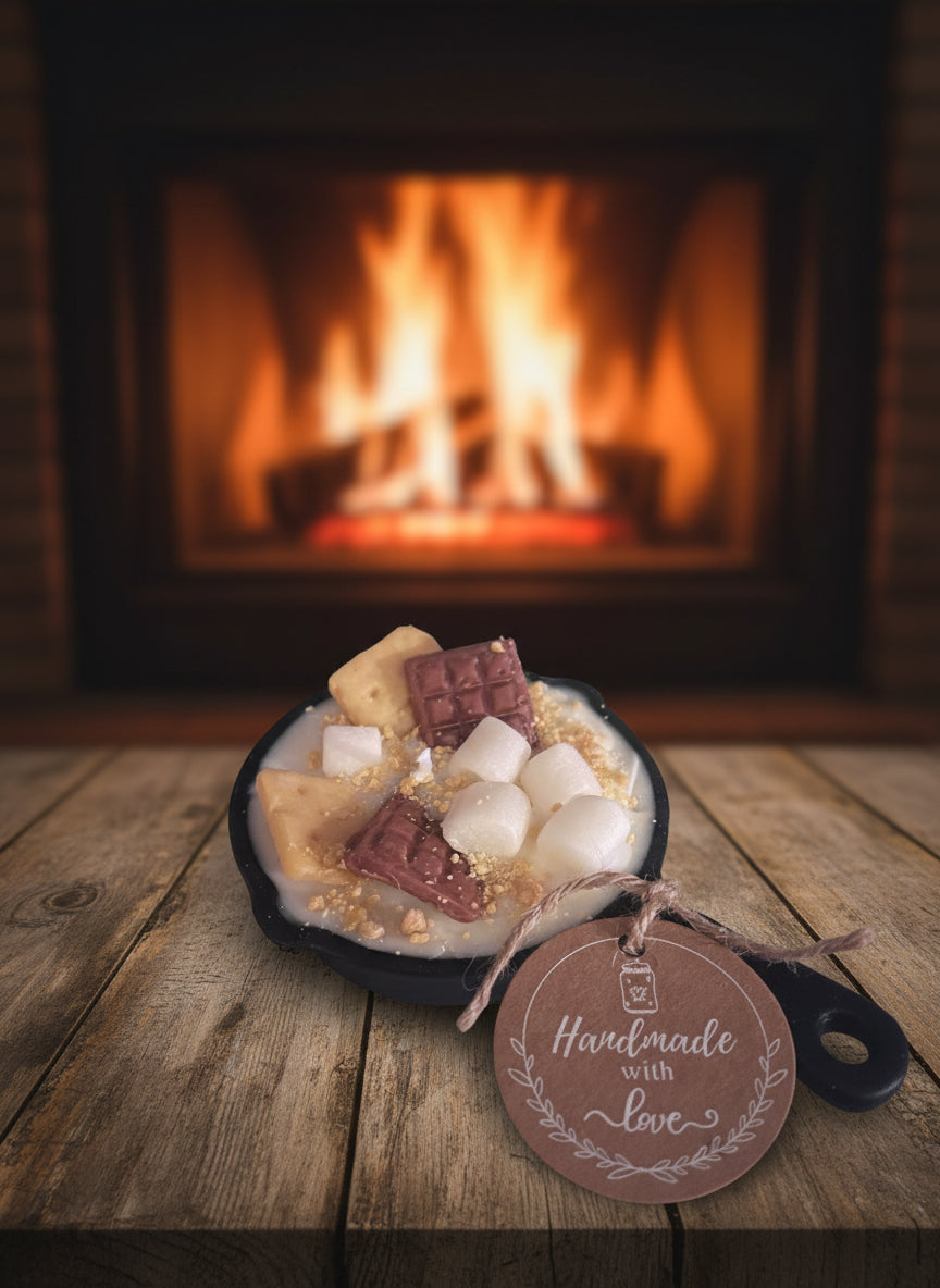S’mores Crumble Scented Soy Candle 6oz Cast Iron Skillet