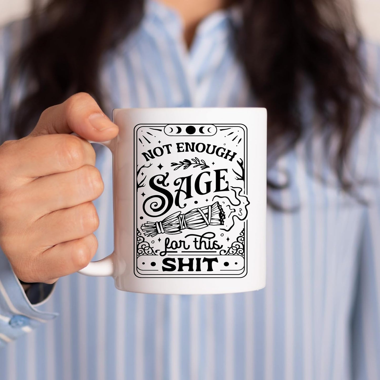 Not Enough Sage for this Shit Tarot Reading Cards Coffee Mug