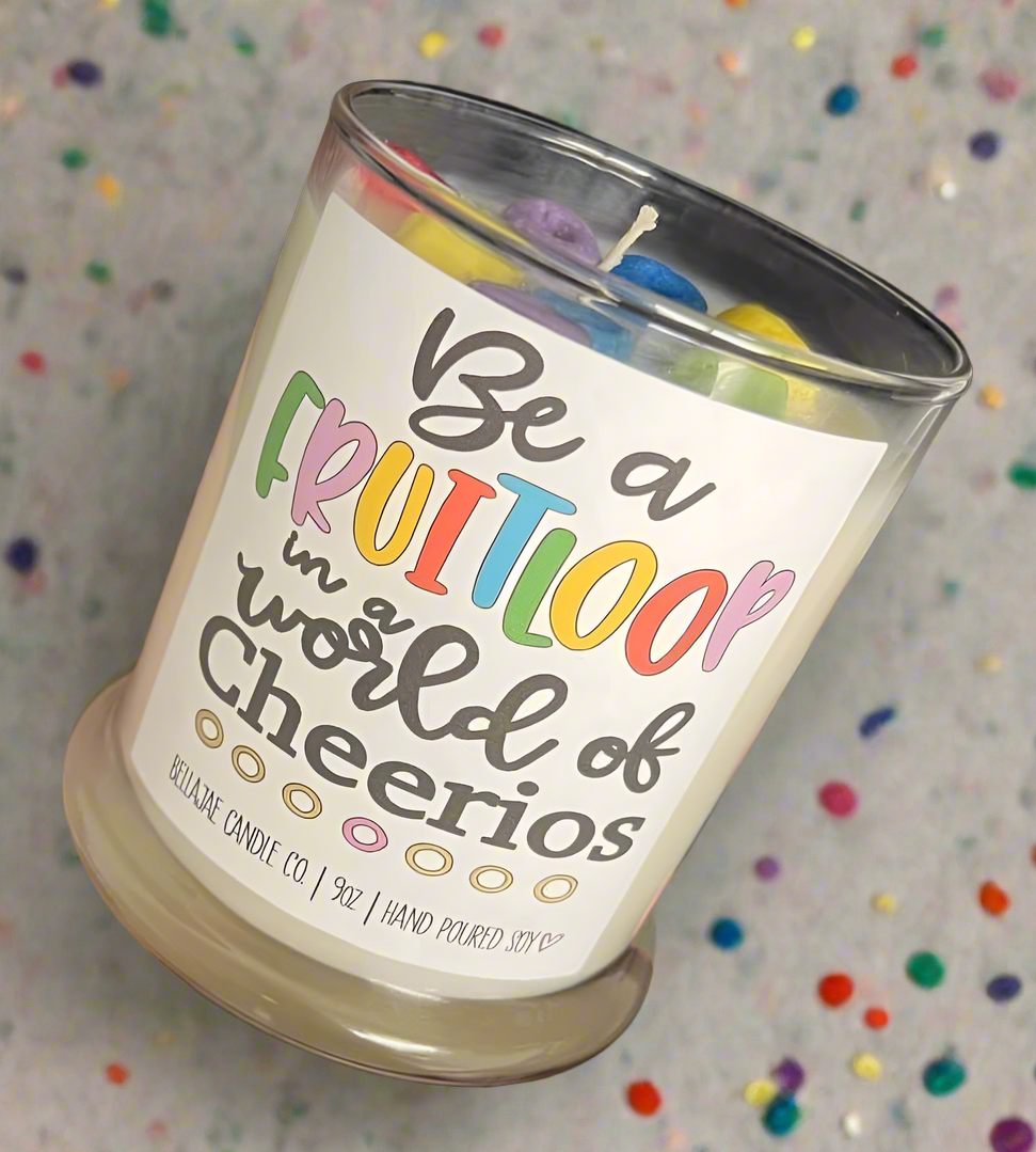 Be a Fruit Loop in a World of Cheerios Fruit Loops Soy Candle