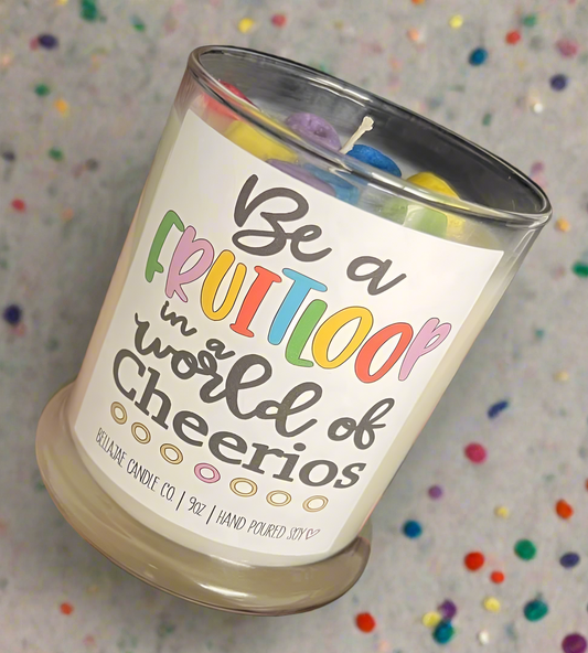 Be a Fruit Loop in a World of Cheerios Fruit Loops Soy Candle