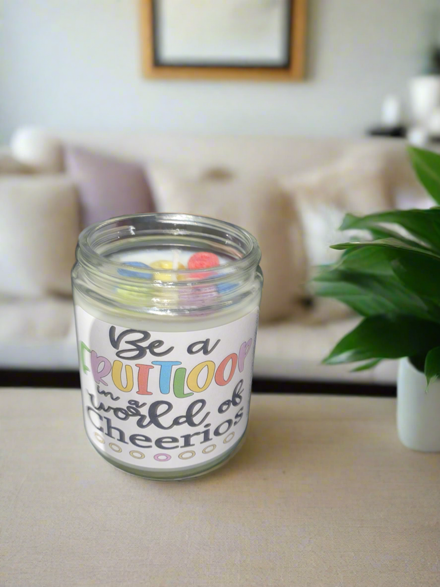 Be a Fruit Loop in a World of Cheerios Fruit Loops Soy Candle