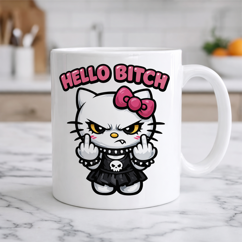HELLO BITCH Kitty Mug