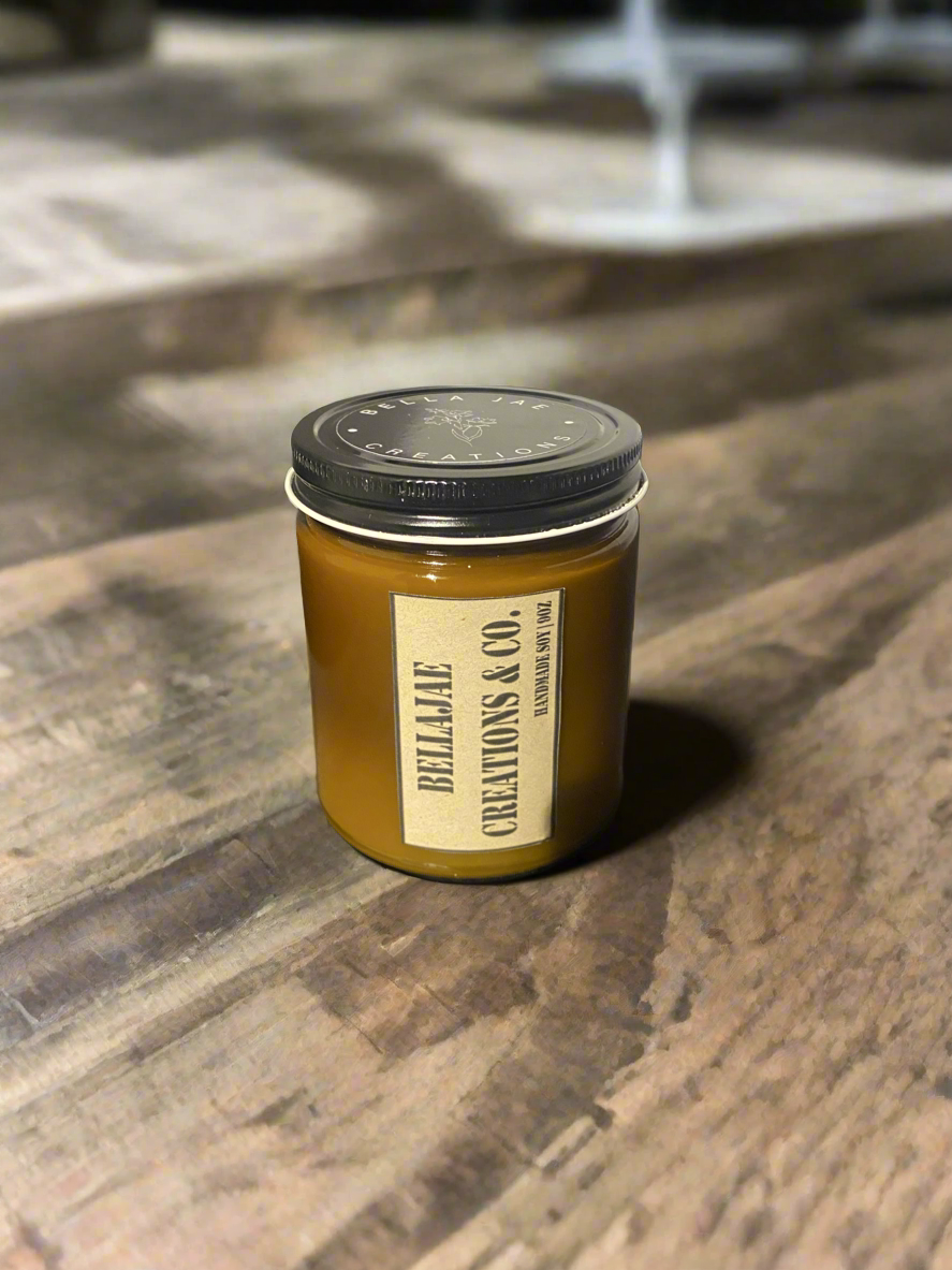 Dad Collection: Leather Scented 9oz Soy Candle