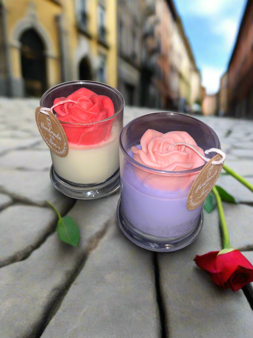 Rose Scented 12oz Soy Candle