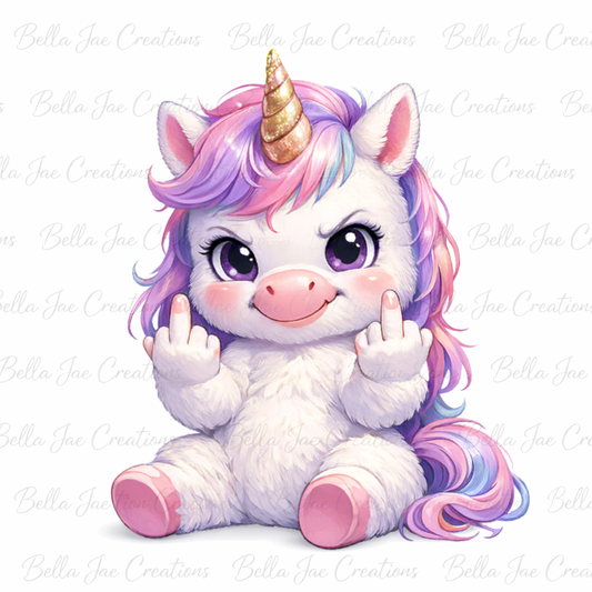 🦄 Baby Unicorn “Have the Day You Deserve” – Digital Download (PNG)