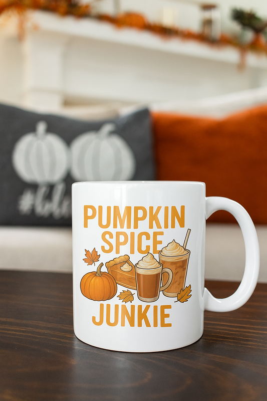Pumpkin Spice Junkie Mug – Cozy Fall Edition 🍂☕️