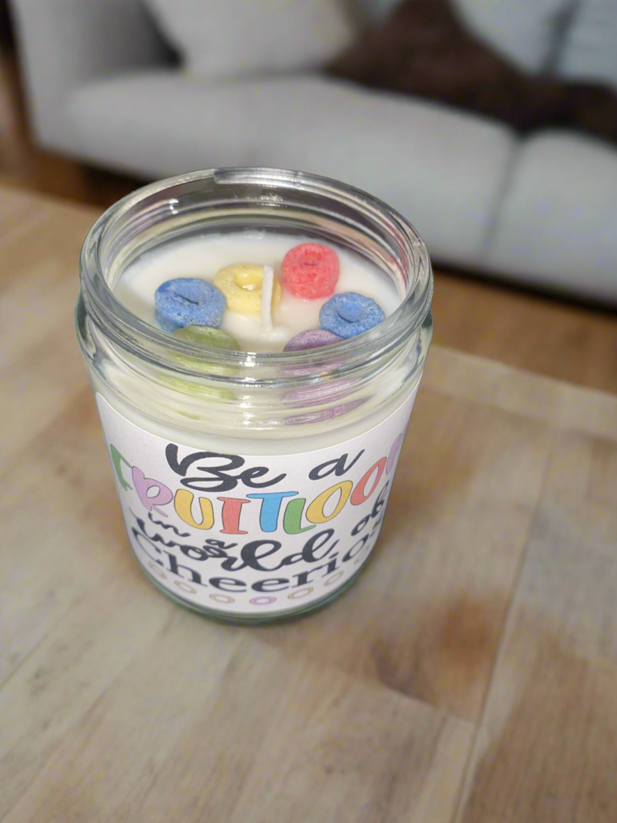 Be a Fruit Loop in a World of Cheerios Fruit Loops Soy Candle