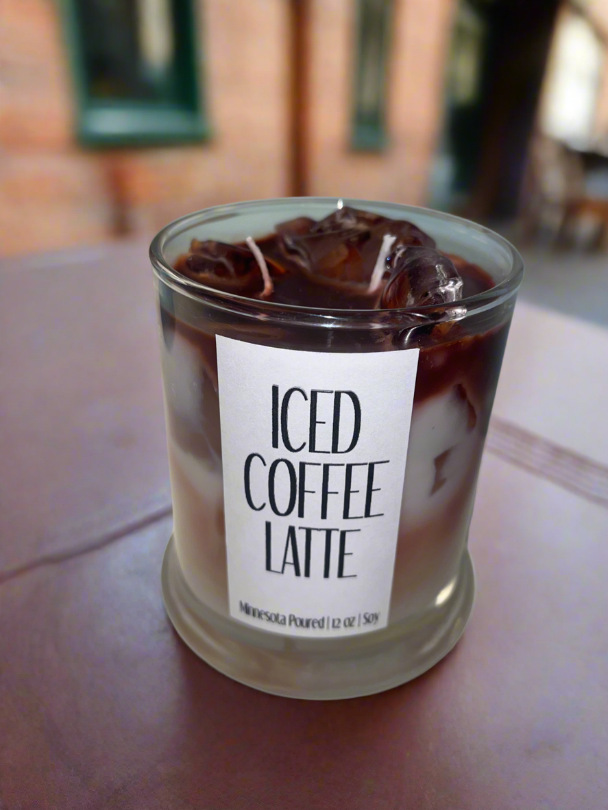 Iced Coffee Latte 12oz Coffee Scented Soy Candle