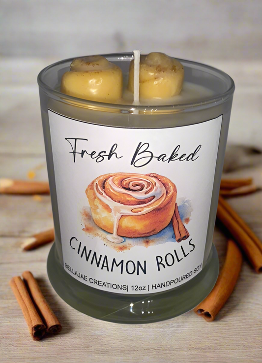 Cinnamon Rolls Scented 12 oz Soy Candle
